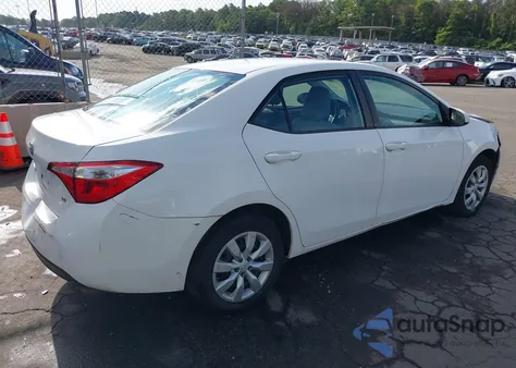 2016 Toyota Corolla Le из США, поврежденный, VIN 2T1BURHE3GC734018